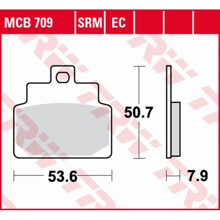 TRW zf klocki hamulcowe KH301 organic scarabeo 4T 100 '01-'09, company 125 '09-'13, leonardo 125 '99-'05, mojito 125 '02-'12, s…