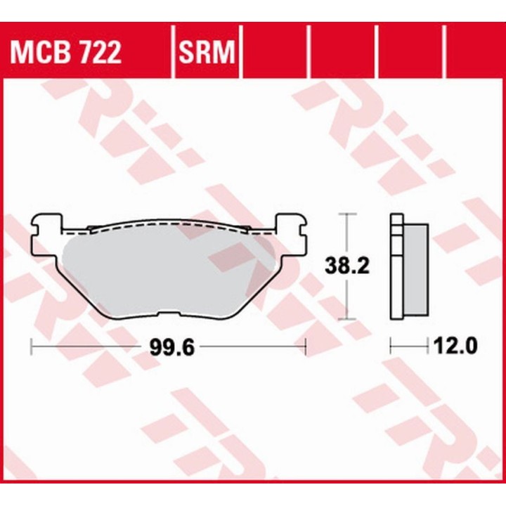 TRW zf klocki hamulcowe KH319 sinter yamaha xp 500/530 t-max '01-'18, tdm 900 '02-'14, xv/xvs 950 '09-'18, xt 1200Z tenere '11-…
