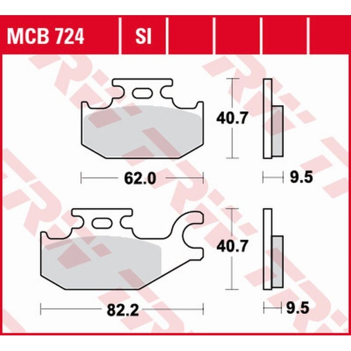 TRW zf klocki hamulcowe kh organic benelli caffe nero 250 '08-, suzuki uh 125 burgman '07-, ux 125/150 sixteen '08-'13, uh 200…