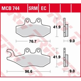 TRW zf klocki hamulcowe KH353 sinter aprilia sportcity 2T 50 '08-'13, sportcity 125 '05-'13, sr 125/300 '10-, derbi boulevard 5…
