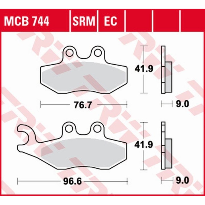 TRW zf klocki hamulcowe KH353 sinter aprilia sportcity 2T 50 '08-'13, sportcity 125 '05-'13, sr 125/300 '10-, derbi boulevard 5…