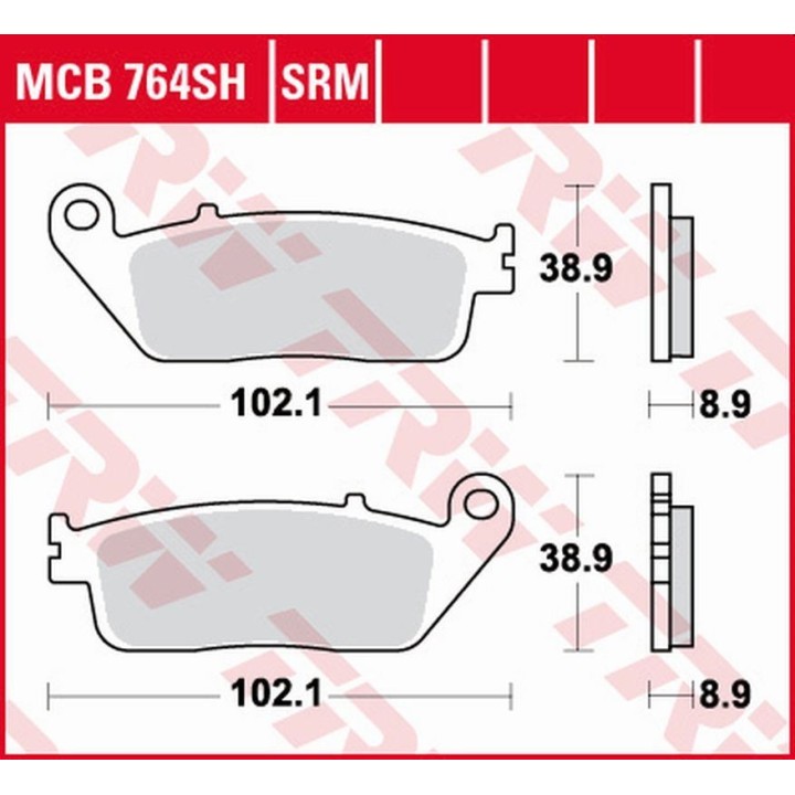 TRW zf klocki hamulcowe KH142 sinter street bmw c 650 '12-'18, honda vt 600 shadow '94-'99, cb/cbr 650 '14-'20, ntv 650, vfr 75…