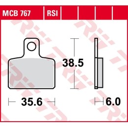 TRW zf klocki hamulcowe KH351 organic gas gas txt 125/200/250/280/300 '04-'11, sherco trials 125/250/290/320 '06-, honda cota 3…