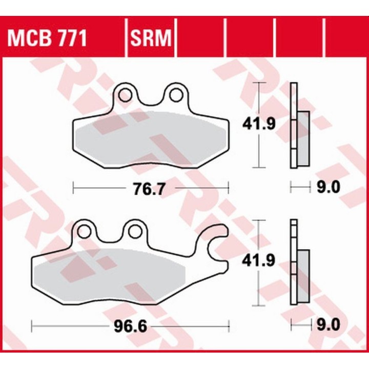 TRW zf klocki hamulcowe KH418 sinter piaggio beverly 125 '10-, medeley 125 '16-, MP3 125 '09-'12, X7 125 '08-'12, xevo 125 '07-…