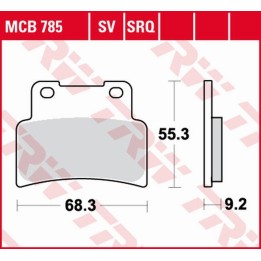 TRW zf klocki hamulcowe KH432 sinter track aprilia rs 125 '07-'13, sl 750 shiver/drosoduro '07-'17, na 850 mana '07-'16, sl 900…