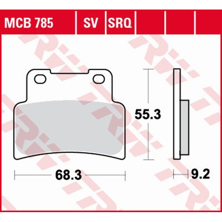 TRW zf klocki hamulcowe KH432 sinter track aprilia rs 125 '07-'13, sl 750 shiver/drosoduro '07-'17, na 850 mana '07-'16, sl 900…