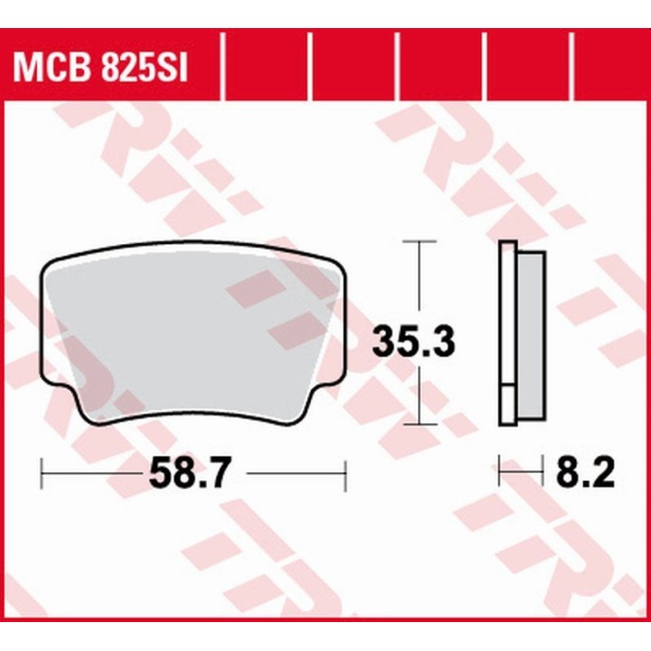 TRW zf klocki hamulcowe KH463 sinter offroad ktm sx-f/xc 450 ATV '08-'11, sx/xc 505 ATV '08-'13, xc 525 ATV '08-'13 tył