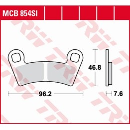 TRW zf klocki hamulcowe KH657 sinter offroad polaris ranger 400 '10-, 500 '06-, general 1000 '16-, tył polaris outlaw 450/525 '…
