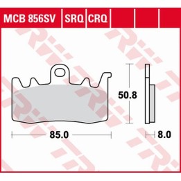 TRW zf klocki hamulcowe KH630 carbon racing bmw r 1200R/RS '14-'18, s 1000XR '17-, r 1200GS/ADV '13-'18, r 1250R/RS '19-, ducat…