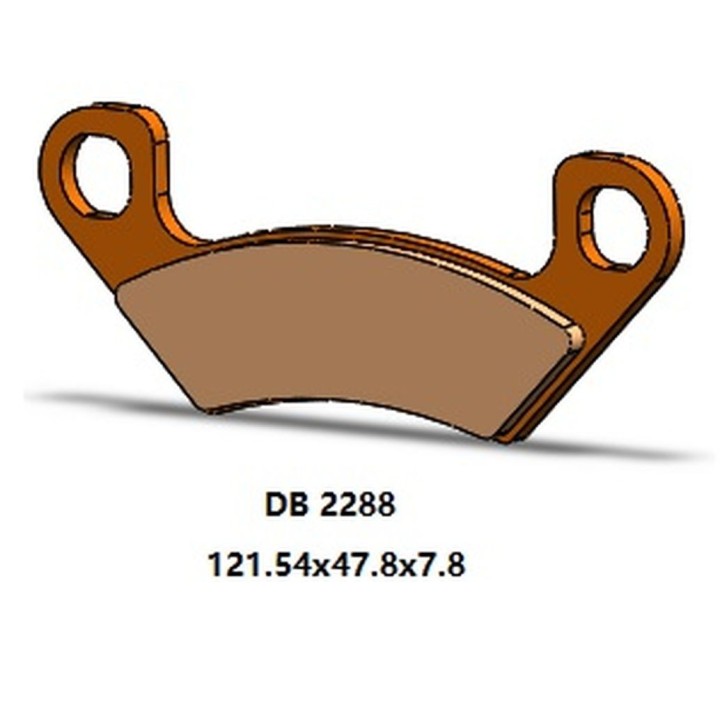 DELTA BRAKING klocki hamulcowe KH742 tył arctic cat prowler 812 pro '19-'21, wildcat 1000 '19-'21, cushman hauler diesel '19-'20