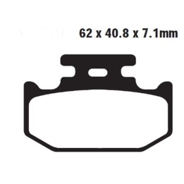 DELTA BRAKING klocki hamulcowe KH497 hamulec postojowy / parking brake yamaha yxc 700 viking '15-'22, yxm 700 wolverine/viking…