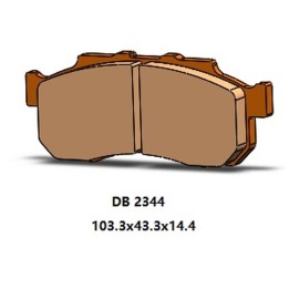 DELTA BRAKING klocki hamulcowe KH712 przód honda sxs 500 pioneer '15-'22, sxs 520 pioneer '21-'22, sxs 700 pioneer '16-'22