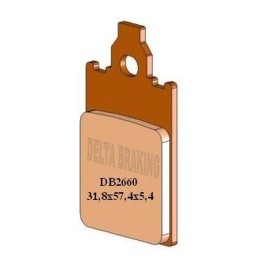 DELTA BRAKING klocki hamulcowe KH116 przód aprilia AF-1 50 '86-'92, yamaha dt 50R '97-'01, piaggio free 50 '95-'01, beta tempo…