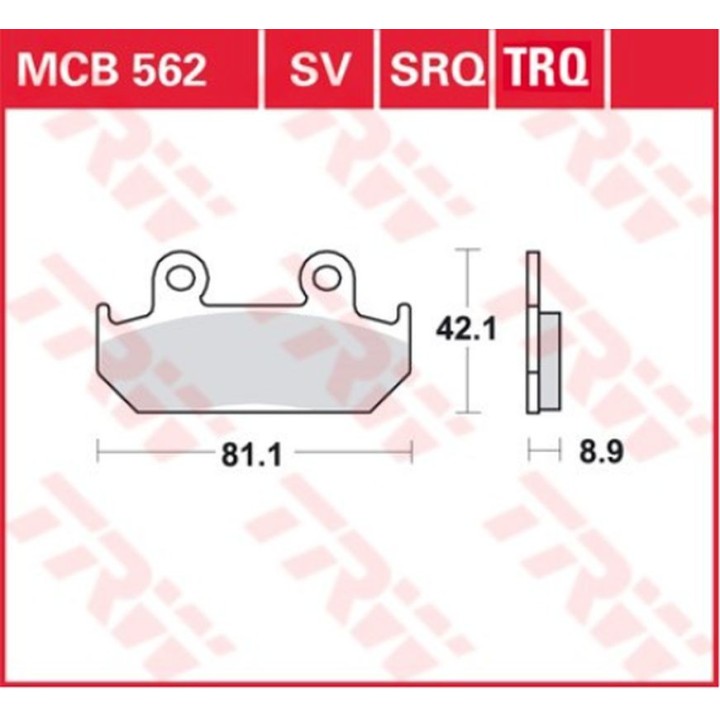 TRW zf klocki hamulcowe KH121 sinter racing honda cmx 450 86-89, cbr 600 87-94, xrv 750 africa twin 90-92, przód (zastępują MCB…