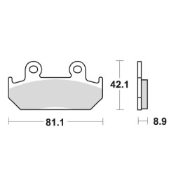 MIX Schuh klocki hamulcowe KH121 honda cmx 450 86-89, cbr 600 87-94, xrv 750 90-92, przód