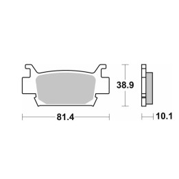 SBS klocki hamulcowe KH410 off-road sinter