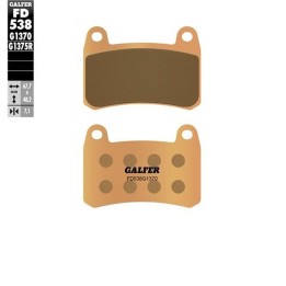 GALFER klocki hamulcowe KH658 spiek metaliczny (złote) street przód benelli 251S '20-'23; 302S/R '17-'23; trk 251/302 '20-'23
