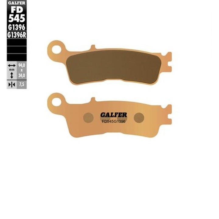 GALFER klocki hamulcowe KH755 spiek metaliczny (złote) off road przód fantic xx 125; xef/xxf 250/450; xex 250 '22-; yamaha yz 2…