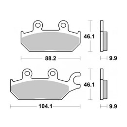 SBS klocki hamulcowe KH642 off-road sinter