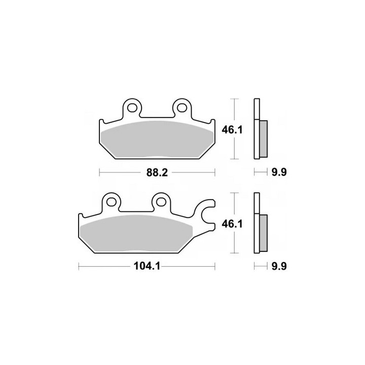 SBS klocki hamulcowe KH642 off-road sinter