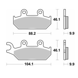 SBS klocki hamulcowe KH645 off-road sinter