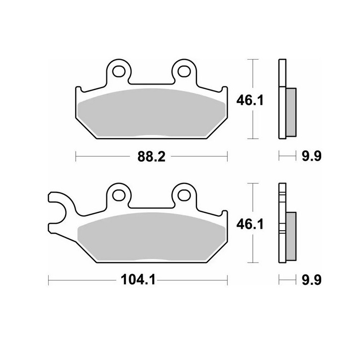SBS klocki hamulcowe KH645 off-road sinter