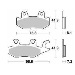 SBS klocki hamulcowe KH674 off-road sinter
