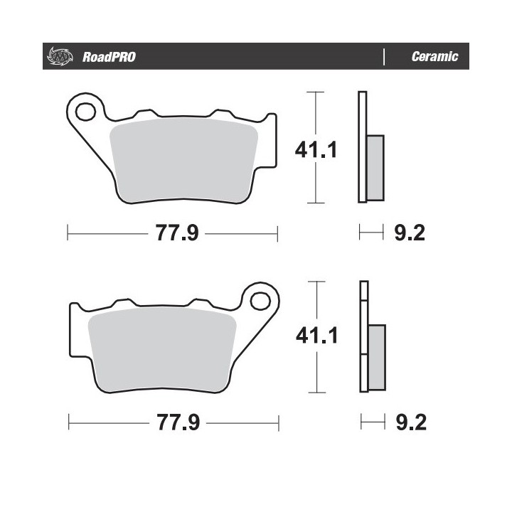 MOTO-MASTER klocki hamulcowe KH208 / KH213 roadpro ceramic series