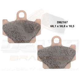 DELTA BRAKING klocki hamulcowe przód KH81 - zastępują DB2167MX-D i DB2167QD-D yamaha xv 250 virago '89-'94, sr 125 92-'96, sr 2…