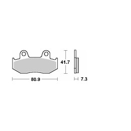 MIX Schuh klocki hamulcowe KH92 honda ch 250 spacy/freeway '88-'93, nes 125/150 '01-'06, nh 100 lead '00-'08, suzuki an 250 bur…