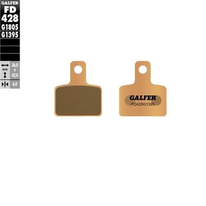 GALFER klocki hamulcowe KH495 spiek metaliczny (złote) trial