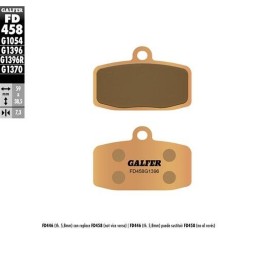 GALFER klocki hamulcowe KH612 spiek metaliczny (grubość 7,3MM) off road