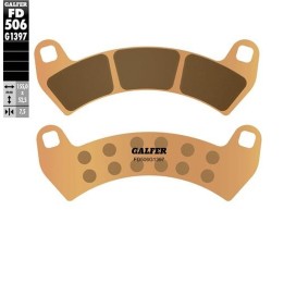 GALFER klocki hamulcowe KH680 spiek metaliczny (złote) ATV polaris