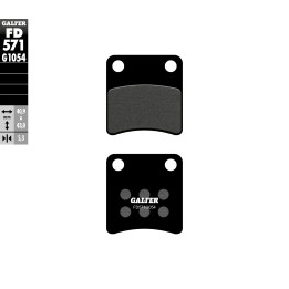 GALFER klocki hamulcowe KH257/2 półmetaliczne (parking brake)