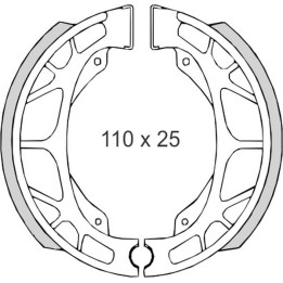 BRENTA szczęki hamulcowe daelim / honda / kymco / peugeot / sym (110x25mm) (ft 01200)(BR01200)