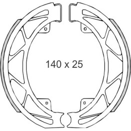 BRENTA szczęki hamulcowe piaggio fly 05'-/LIBERTY 97'-14'/LIBERTY 4T 00'- (140x25mm) (ft 0303)