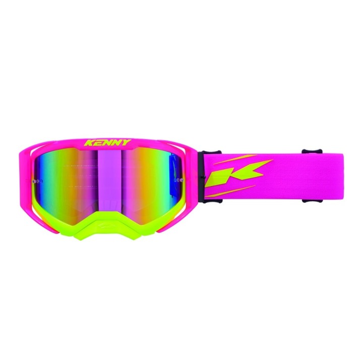 KENNY RACING GOGLE PERFORMANCE EVO 2 NEON PINK- LUSTRO