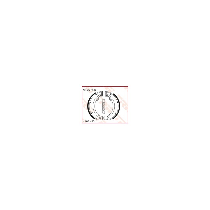 TRW zf szczęki hamulcowe (160X30MM) (978) mz etz / ts 150 /250 / 50