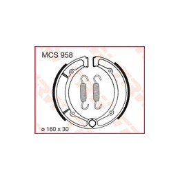 TRW zf szczęki hamulcowe yamaha yfm 350 / 400 / 600 tył (160X30MM) (Y516)