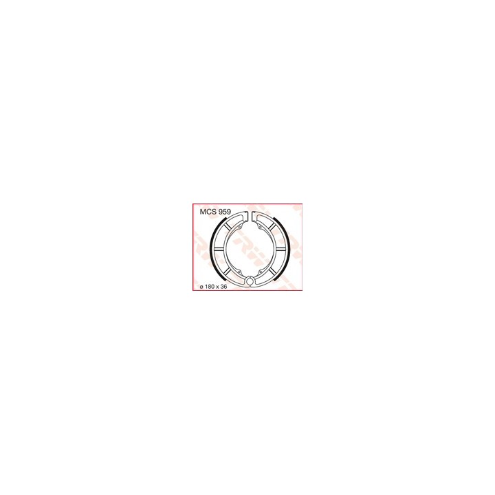 TRW zf szczęki hamulcowe (180X36MM) (S626)