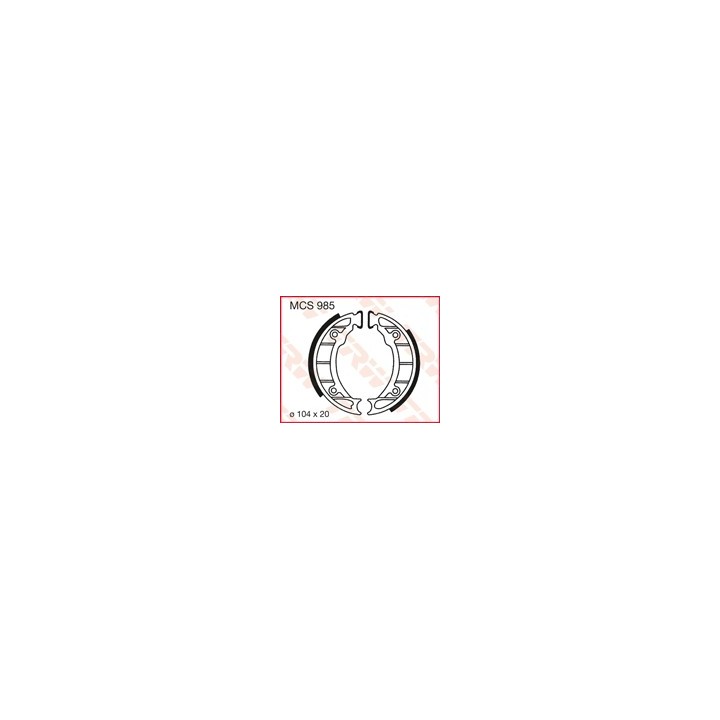 TRW zf szczęki hamulcowe (104X20MM) (806)
