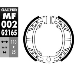 GALFER szczęki hamulcowe tył/przód honda bali 50/100 '95-, cg 125 '80-'03, monkey 50 '88-, mtx 125 '86-'90, peugeot zenith 50 '…
