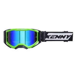 KENNY RACING GOGLE PERFORMANCE EVO 2 NEON GREEN MIRROR LENS-LUSTRO