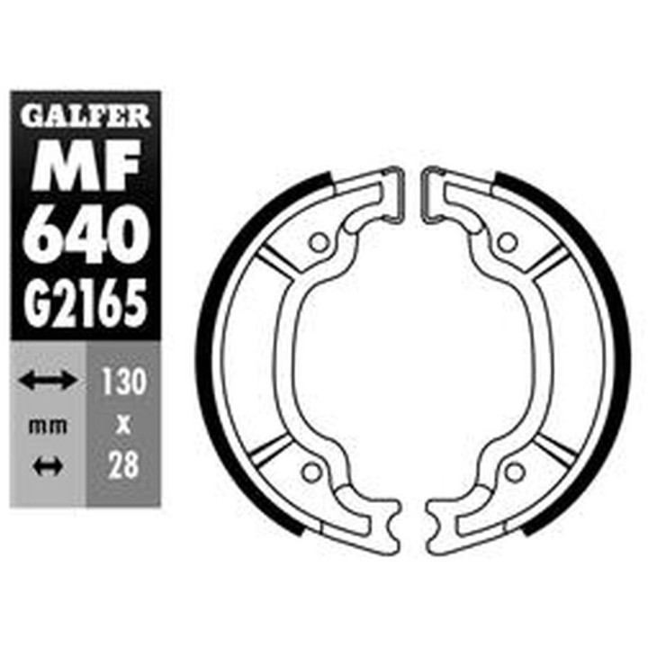 GALFER szczęki hamulcowe Y535 yamaha ybr 125/250 '05-, xv 125 virago '97-99, xvs 125/250 dragstar '00-, sp 125 majesty '98-00,…