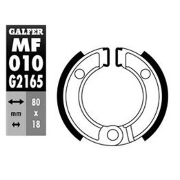 GALFER szczęki hamulcowe przód honda crf 50 '04-, ne 50 vision '85-, peugeot st 50 '81-, STL2 50 '80-,