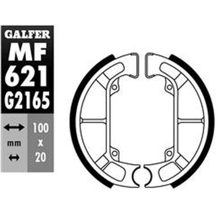 GALFER szczęki hamulcowe tył piaggio typhoon 50/125 '93-, nrg 50 '94-'00, sfera 50 '90-'96, storm 50 '94-,