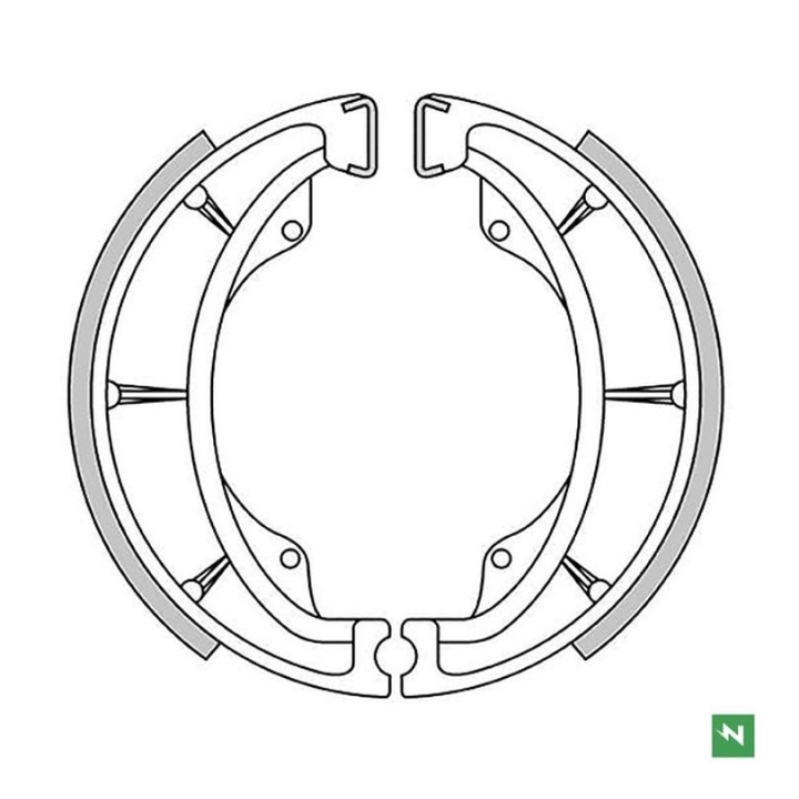 NEWFREN szczęki hamulcowe tył kawasaki klr 600 '84-'94, kx 500/250 '82-'86, kx 125 '74-'80, kh 125 '82-'98, bn 125 eliminator '…