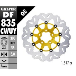 GALFER tarcza hamulcowa przód harley-davidson (300X56X5) pływająca