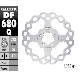 GALFER tarcza hamulcowa przód harley-davidson (292X56X5) cubiq
