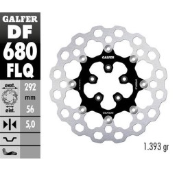 GALFER tarcza hamulcowa przód harley-davidson (292X56X5) pływajaca cubiq
